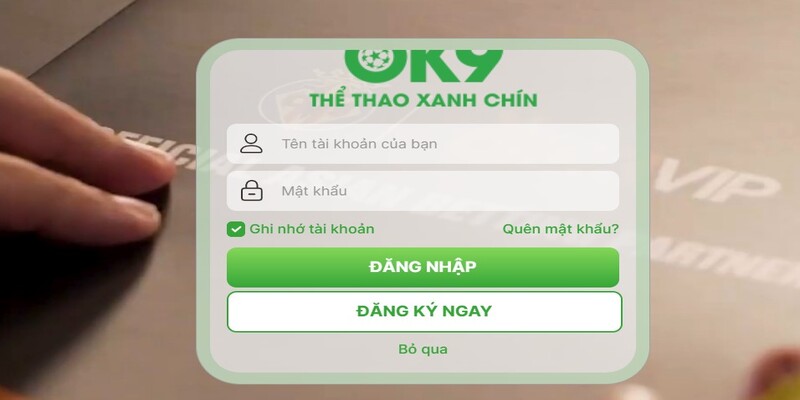 Sử dụng link mới nhất để đăng nhập OK9